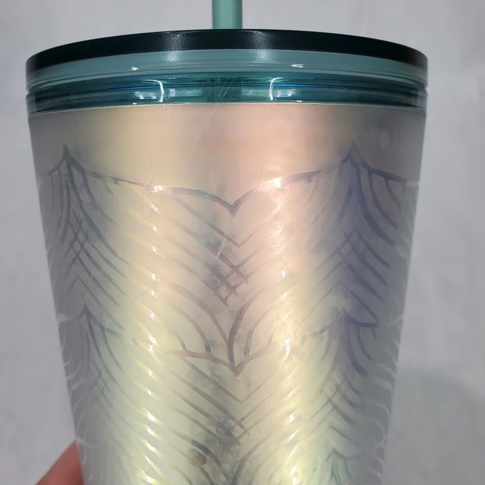 2021 Starbucks (retired) Iridescent Siren Tail Tumbler 50th Anniversary Mermaid